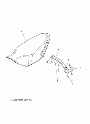 BODY SEAT ASM. - S16CB5BSA / BSL / BEL (49SNOWSEAT14INDY)