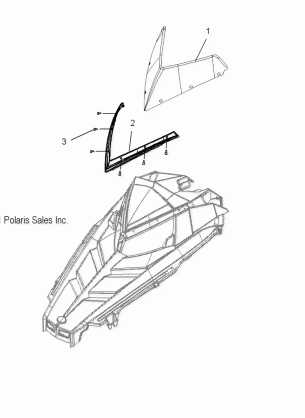 BODY WINDSHIELD - S16CB5BSA / BSL / BEL (49SNOWWINDSHLD12800SB)