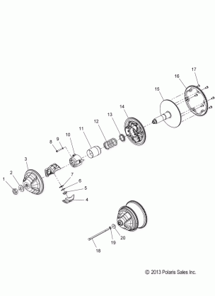 DRIVE TRAIN CLUTCH PRIMARY - S16CB5BSA / BSL / BEL (49SNOWDRIVECLUTCH14550)