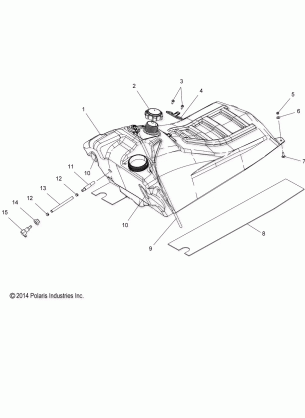 FUEL SYSTEM FUEL TANK ASM. - S16CB5BSA / BSL / BEL (49SNOW FUEL15550)