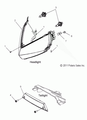 ELECTRICAL HEADLIGHT and TAILLIGHT - S16CB5BSA / BSL / BEL (49SNOWHEADLGHT12SBASLT)