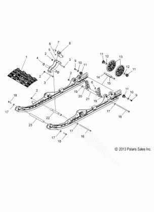 SUSPENSION REAR and TRACK - S16CB5BSA / BSL / BEL (49SNOWSUSPRR14550121)