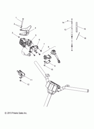 ENGINE THROTTLE CONTROL ASM. - S16CS6GSL / GEL (49SNOWTHROTTLE14600V)