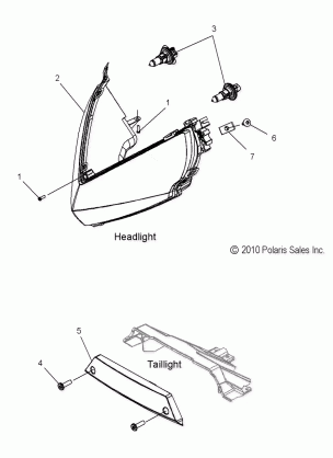 ELECTRICAL HEADLIGHT and TAILLIGHT - S16CS6GSL / GEL (49SNOWHEADLGHT11800ASLT)