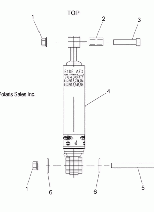 SUSPENSION SHOCK REAR TRACK (7043047) - S16CS6GSL / GEL (49SNOWSHOCKREAR7043047)