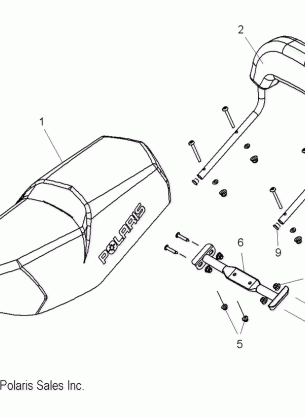 BODY SEAT and BACKREST - S16CT5 ALL OPTIONS (49SNOWSEAT11550TRG)