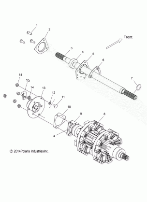 DRIVE TRAIN JACKSHAFT and DRIVESHAFT - S16CU5BSL / BEL (49SNOWDRIVETRAIN15550155)