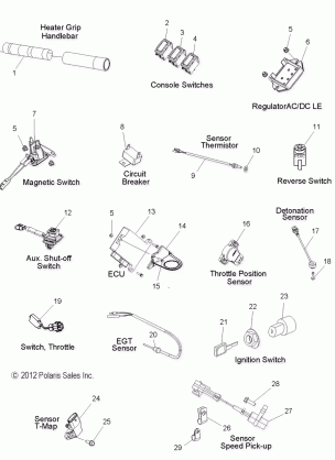 ELECTRICAL SWITCHES SENSORS and COMPONENTS - S16CW6 ALL OPTIONS (49SNOWELECT13SBASSLT)