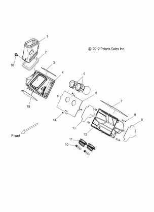 ENGINE AIR INTAKE SYSTEM - S16CW6 ALL OPTIONS (49SNOWAIR14SBASLT)