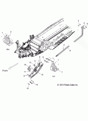 CHASSIS CLUTCH GUARD and FOOTRESTS - S16CW8 ALL OPTIONS (49SNOWCLUTCHGUARD14SBASLT)