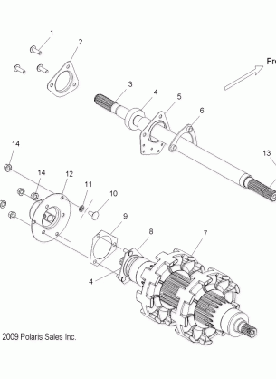 DRIVE TRAIN JACKSHAFT and DRIVESHAFT - S16CW8 ALL OPTIONS (49SNOWDRIVETRAIN11600PRO)