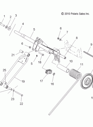 SUSPENSION TORQUE ARM REAR - S16CW8 ALL OPTIONS (49SNOWTORQUEREAR10600RMK)