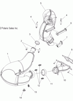 ENGINE EXHAUST - S16CW8 ALL OPTIONS (49SNOWEXHAUST13800LE)