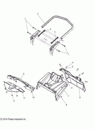 BODY BUMPER REAR and CLOSEOFF - S16DF6PE / PEL (49SNOWBUMPERRR15PROS)