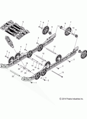 SUSPENSION REAR and TRACK - S16DR8 ALL OPTIONS (49SNOWSUSPRR15PRO137)