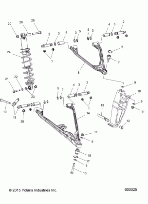 SUSPENSION CONTROL ARMS and SPINDLE - S16EC8 / EG8 ALL OPTIONS (600025)