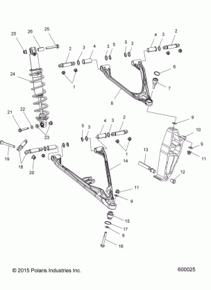 SUSPENSION CONTROL ARMS and SPINDLE - S16ED8 / EH8 ALL OPTIONS (600025)