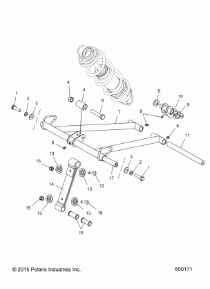 SUSPENSION TORQUE ARM FRONT - S16ED8 / EH8 ALL OPTIONS (600171)