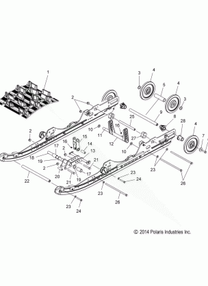 SUSPENSION REAR - S16MX6JSA / JEA (49SNOWSUSPRR15600R)