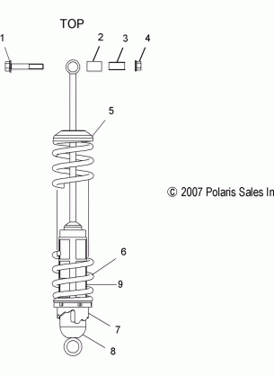 SUSPENSION SHOCK REAR TRACK - S16SU5BEB / BEL / BSL (49SNOWSHOCKREAR7042309)