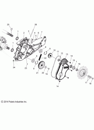 DRIVE TRAIN CHAINCASE - S16DP8 ALL OPTIONS (49SNOWCHAINCASE15PROS)