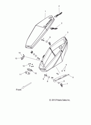 BODY SADDLEBAG ADVENTURE - S16CJ5BSL / BEL (49SNOWSADDLEBAG14550)