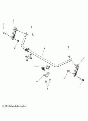 SUSPENSION SWAY BAR - S16DS8 ALL OPTIONS (49SNOWSWAYBAR15PROS)