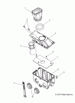 ENGINE AIR BOX - S16CR5BSA / BSL (49SNOWAIR14550)