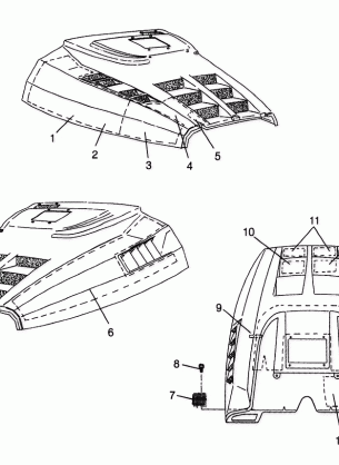 HOOD - FOAM / FOIL - 0980143 (4942824282a010)