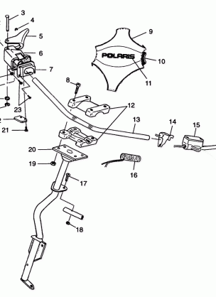 STEERING - HANDLEBAR 600 XC 0981758 (4944194419B004)