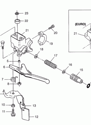 MASTER CYLINDER 700 XC 0981766 and EUROPEAN 700 XC E981766 (4944154415A014)