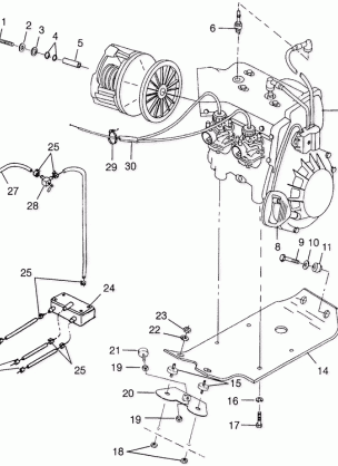 ENGINE MOUNTING TRAIL TOURING 0982362 and EUROPEAN TRAIL TOURING E982362 (4942314231C005)