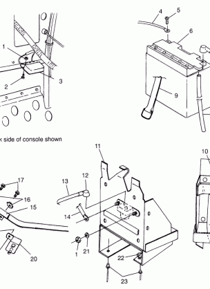 BATTERY BOX TRAIL TOURING 0982362 and EUROPEAN TRAIL TOURING E982362 (4942314231A009)