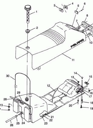 SEAT and GAS TANK - 0982760 (4942724272a006)