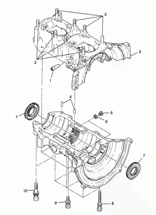 CRANKCASE - 0982761 (4942584258c004)