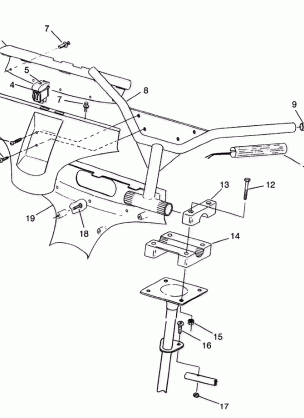 STEERING - HANDLEBAR 500 INDY 0982764(A)(B) and EUROPEAN 500 INDY E982764A (4942104210B003)