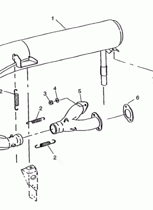 EXHAUST SYSTEM 500 INDY 0982764(A)(B) and EUROPEAN 500 INDY E982764A (4942104210C005)