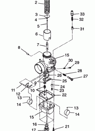 CARBURETOR 500 INDY 0982764(A)(B) and EUROPEAN 500 INDY E982764A (4942104210C012)