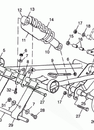 FRONT TORQUE ARM 500 INDY 0982764(A)(B) and EUROPEAN 500 INDY E982764A (4942104210B009)