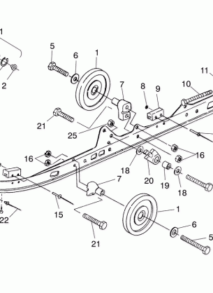 RAIL MOUNTING SUSPENSION (Sport) - 0980443 (4942054205b010)