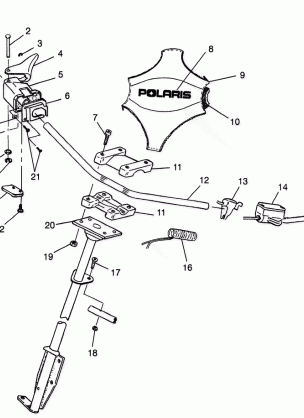 STEERING - HANDLEBAR - 0980443 (4942054205b003)