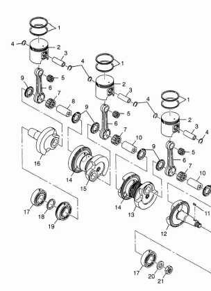 PISTON and CRANKSHAFT - 0983357 (4942534253c010)