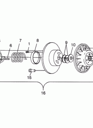 DRIVEN CLUTCH - 0983357 (4942534253c003)