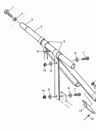 FRONT TORQUE ARM - 0983357 (4942534253b013)