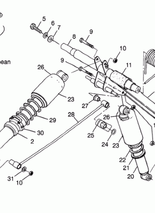 REAR TORQUE ARM - 0983365 (4942484248c001)