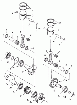 PISTON and CRANKSHAFT CLASSIC 0983865 (4943624362C009)