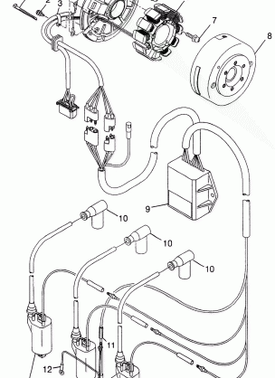 MAGNETO 700 XCR 0985678(A) and EUROPEAN 700 XCR E985678 (4943114311D004)