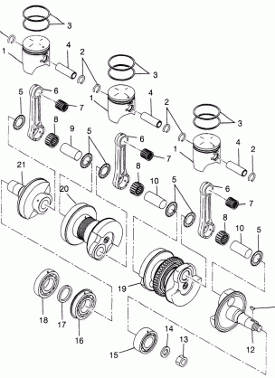 PISTON and CRANKSHAFT - E985678 (4943114311C013)