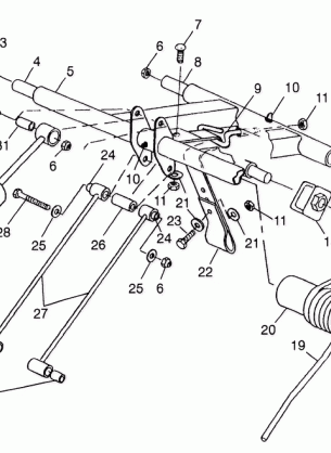 REAR TORQUE ARM 700 XCR 0985678(A) and EUROPEAN 700 XCR E985678 (4943114311B013)