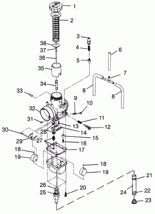 CARBURETOR 700 XCR 0985678(A) and EUROPEAN 700 XCR E985678 (4943114311D002)